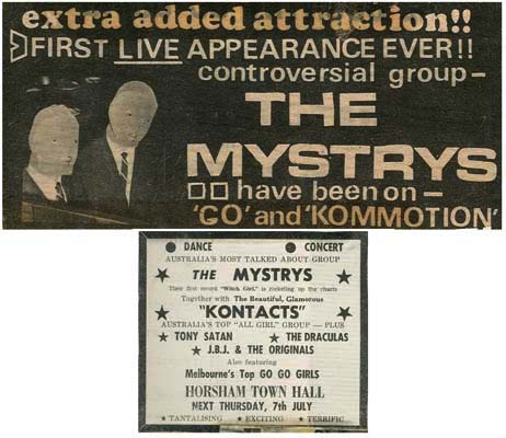 The Mystrys advertisements